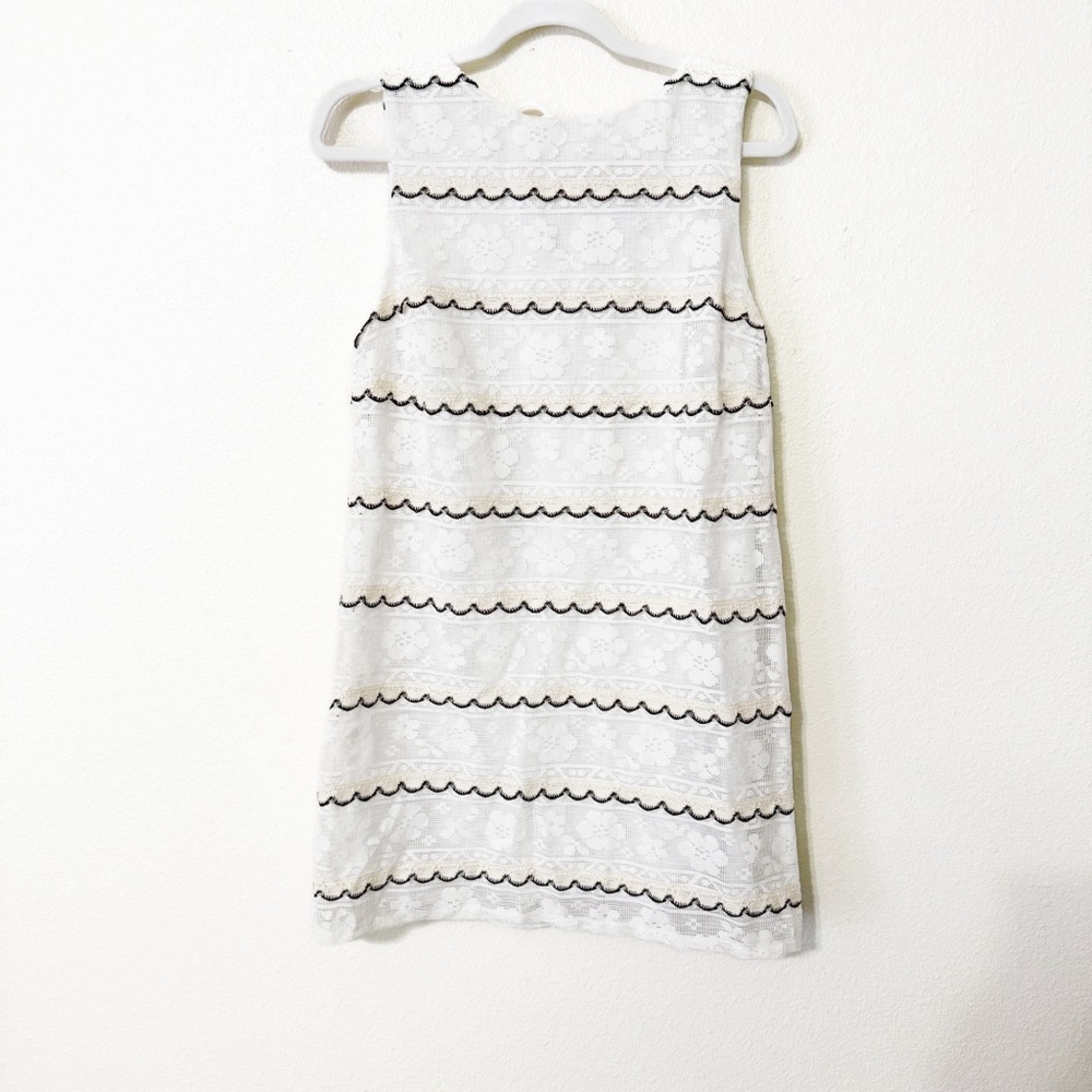 NEW Show Me Your Mumu Cynthia Mini Dress in French Vanilla Lace Scallop Medium - Picture 7 of 11